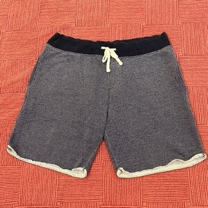 Men's large H&M Athletic sweat fabric Shorts in Navy and White